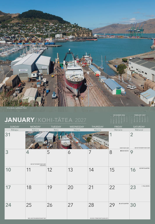 Otautahi Christchurch & Canterbury  2027 Calendar