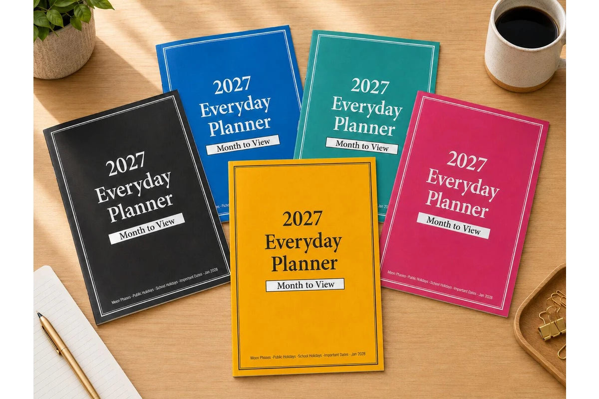Everyday Planner 2027 A4 Assorted
