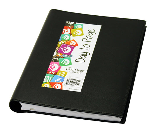 2026 Diary Ainsley A51 Day to Page Wiro Black