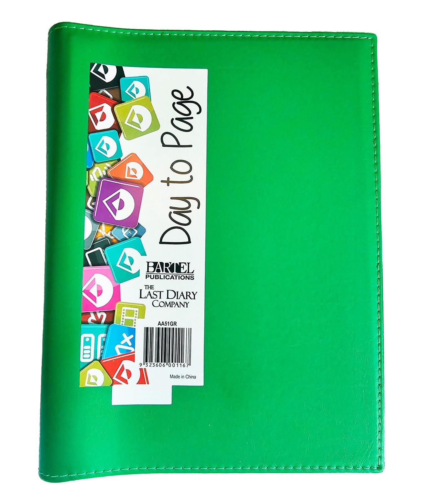 2026 Diary Ainsley A51 Day to Page Wiro Green