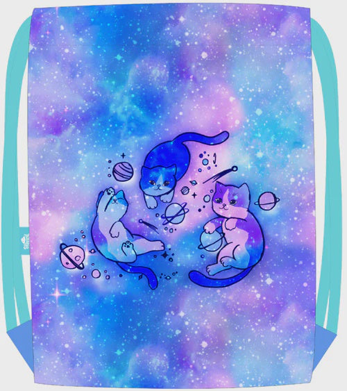 Spencil Big Drawstring Bag - Cat-a-cosmic
