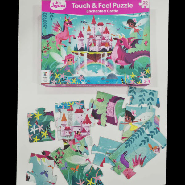 Hinkler Junior Jigsaw Touch and Feel: Enchanted Castle, 20 Piece