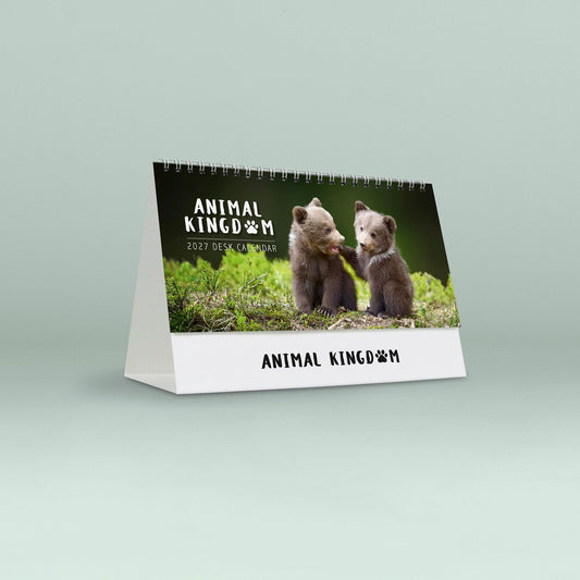 2027 Calendar easy2C Animal Kingdom 205x140mm Desk Easel