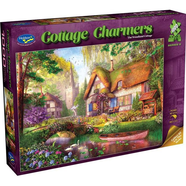 Cottage Charmers Series 2 1000pc puzzle - The Woodland Cottage