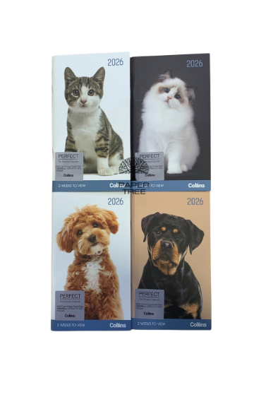 Collins Diary 2026 Cats & Dogs 2 Weeks to View