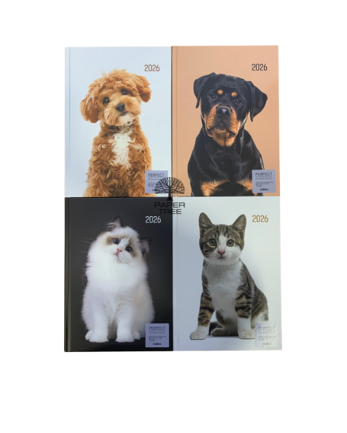 Collins Diary 2026 A53 Cats & Dogs Week to View