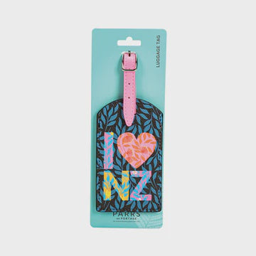 Luggage Tag PU Kia Ora Florals