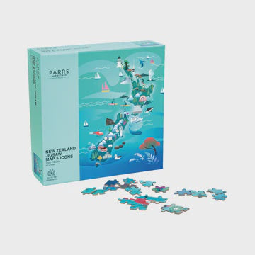Jigsaw Puzzle Map & Icons - 1000pc
