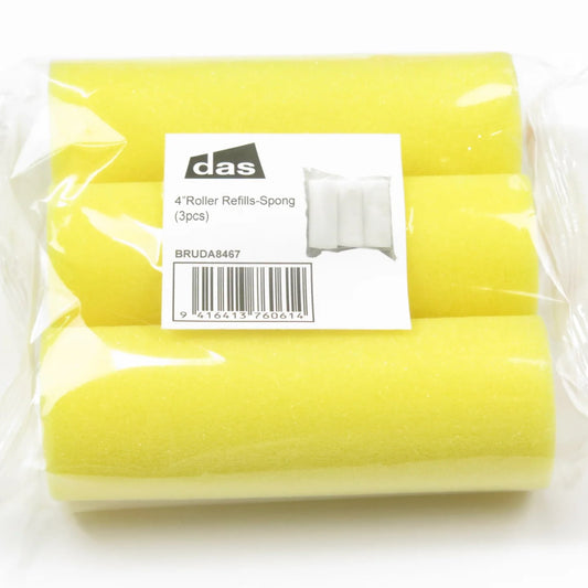 4'' Roller Refills Sponge 3 pce