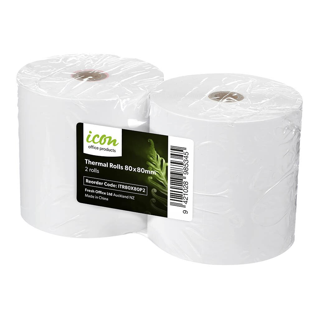 Thermal Receipt Roll 2 Pack 80Mmx80Mm