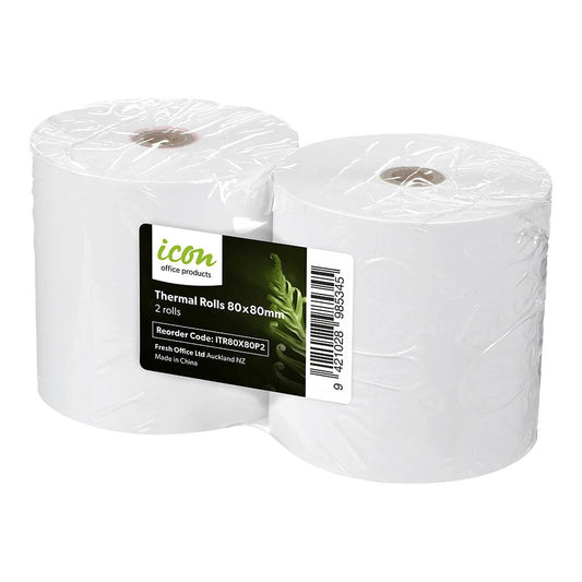 Thermal Receipt Roll 2 Pack 80Mmx80Mm