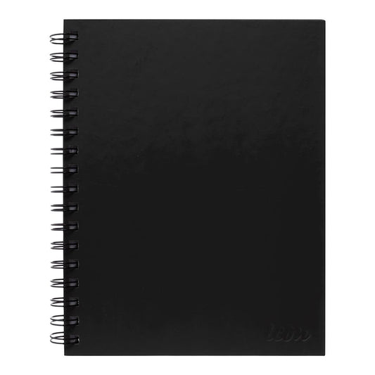 Icon Spiral Notebook Hard Cover A5 Black