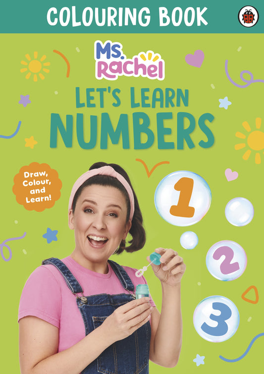 Ms Rachel Let's Learn Numbers Colouring Book