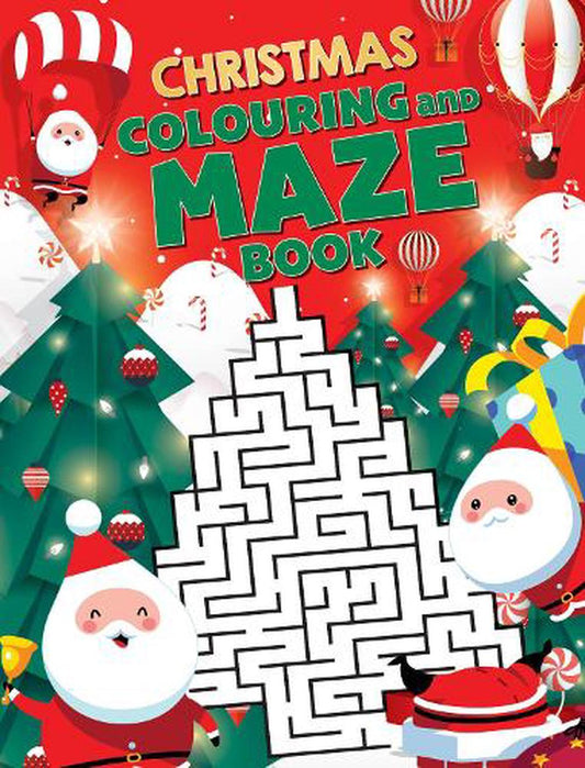 Xmas Colouring & Maze Book