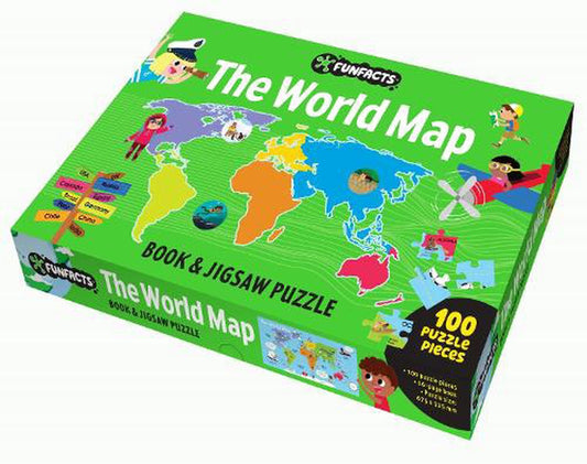 The World Map Fun Facts Bk & Jigsaw