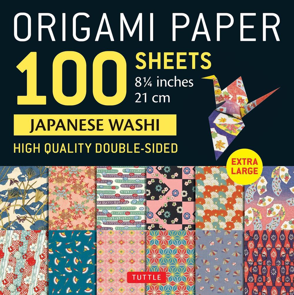 Origami Paper  Japanese Washi 100 Sheets  8 1/4" (21 cm)
