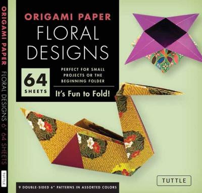Origami Paper – Floral Designs – 6" – 60 Sheets