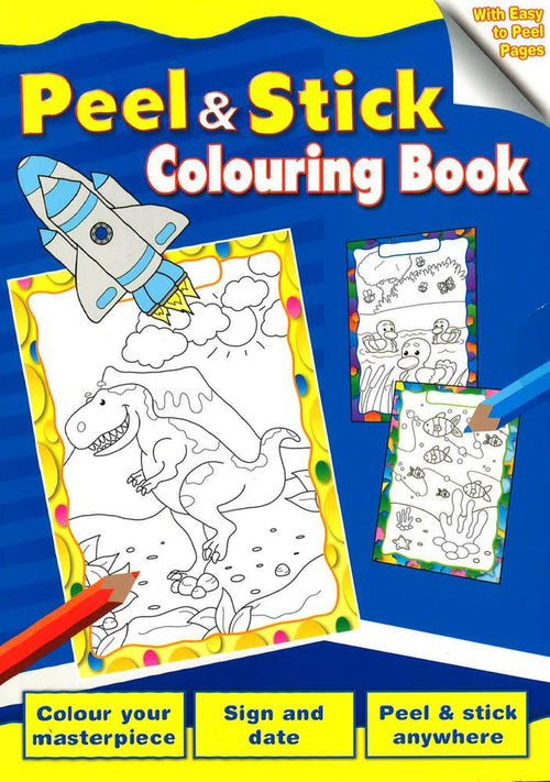 Peel & Stick Colouring Book: Roc