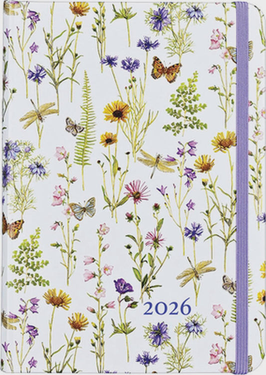 2026 Wildflower Garden Weekly Planner (16 Months, Sept 2025 to Dec 2026)