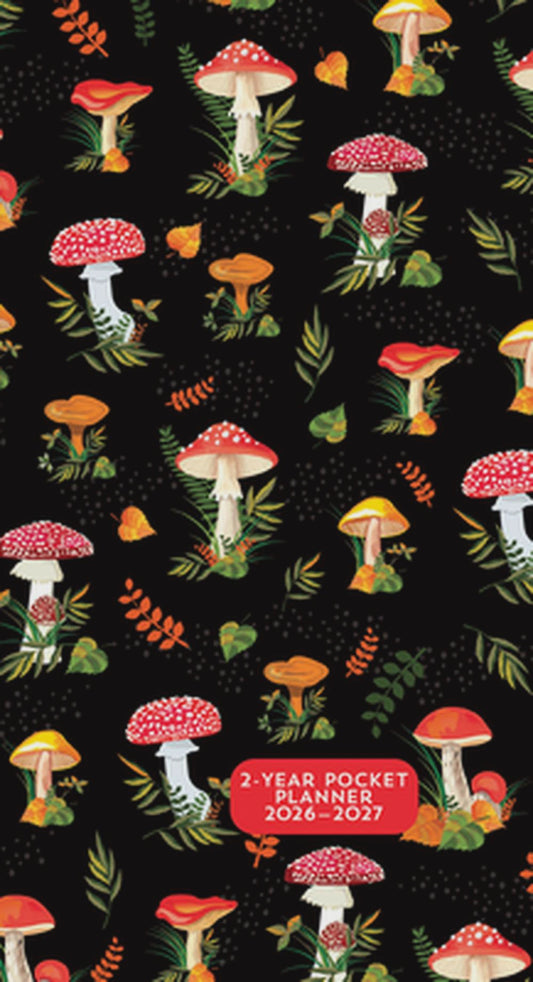 2026-27 Mushrooms 2-Year Pocket Planner (24-Month Calendar)
