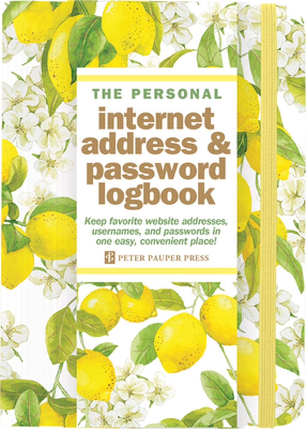 Internet Address Password Logbook Amalfi Lemons