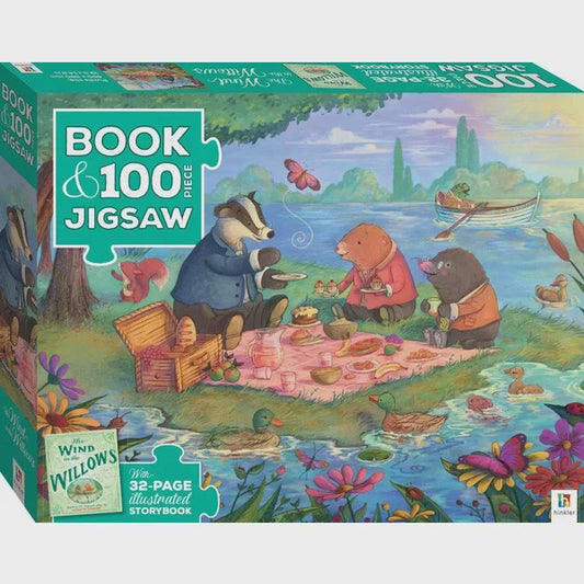 Book with 100-piece jigsaw: Wind in the Willows