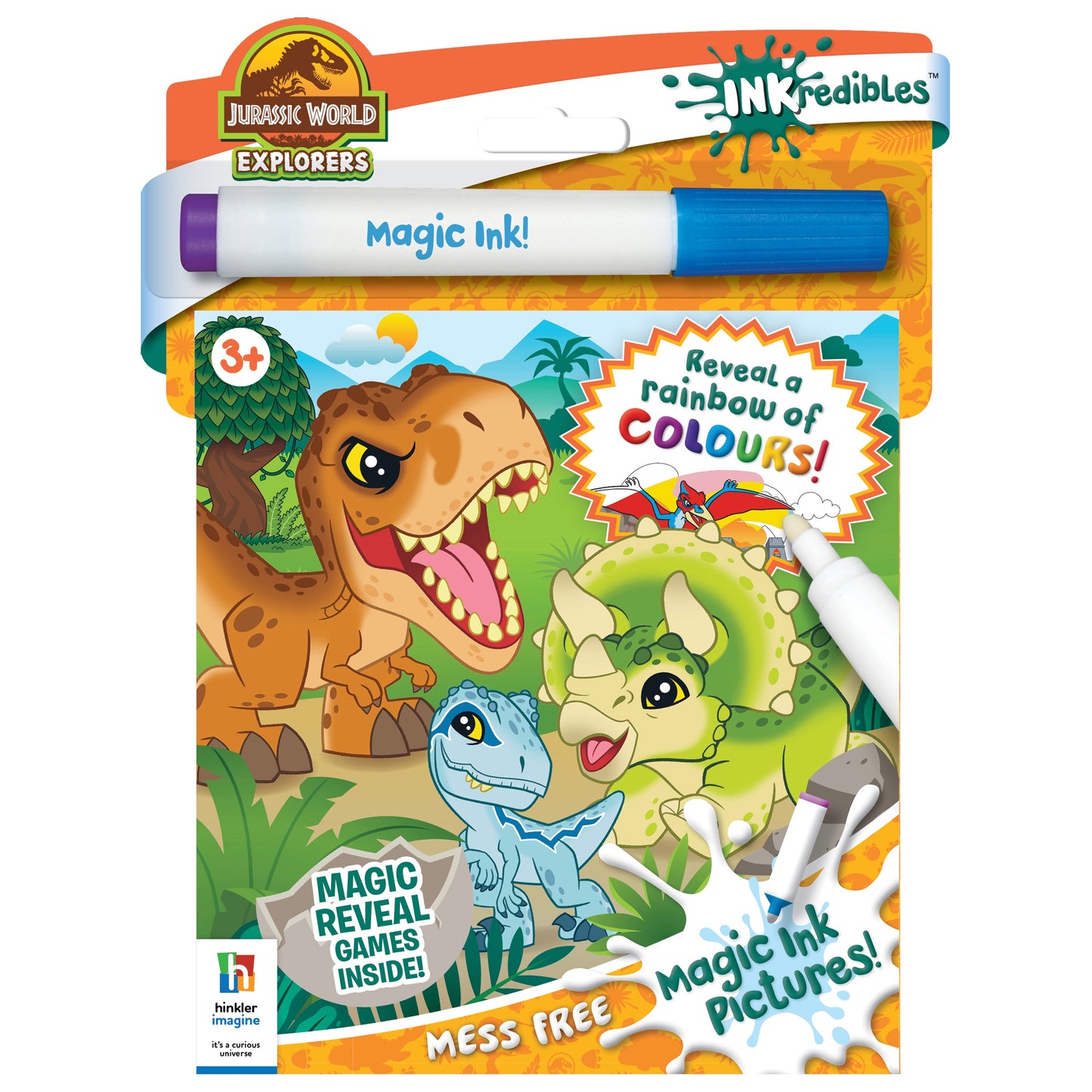 Inkcredibles Jurassic  Magic Ink Colouring