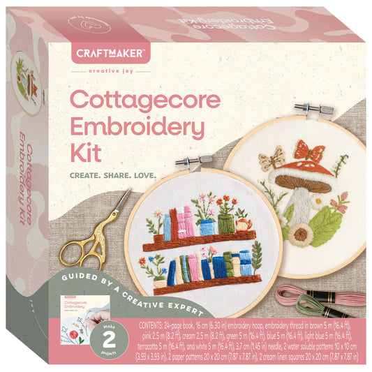 Craftmaker: Cottagecore Embroidery Kit