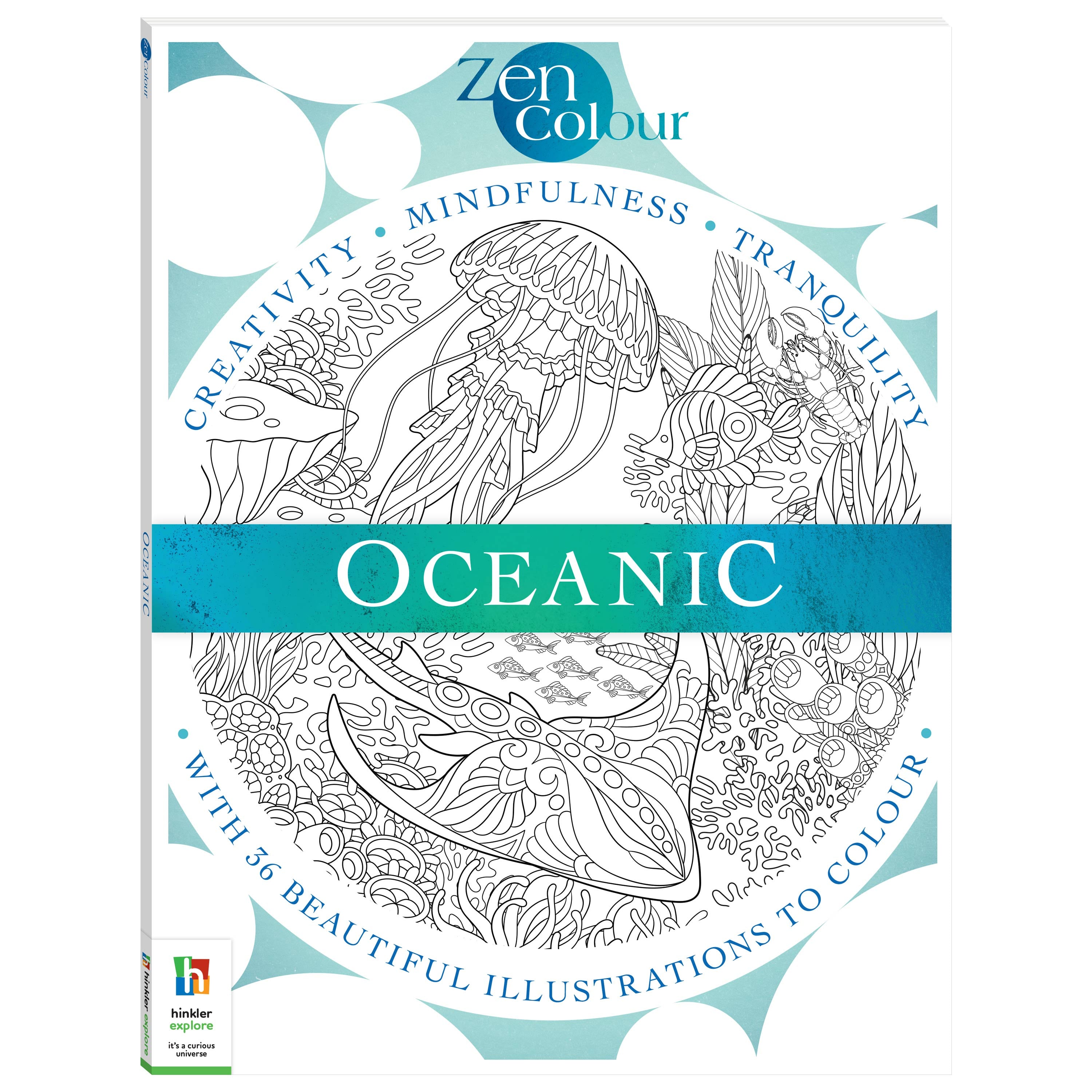 Zen Colour Oceanic Colouring Book – PaperTree