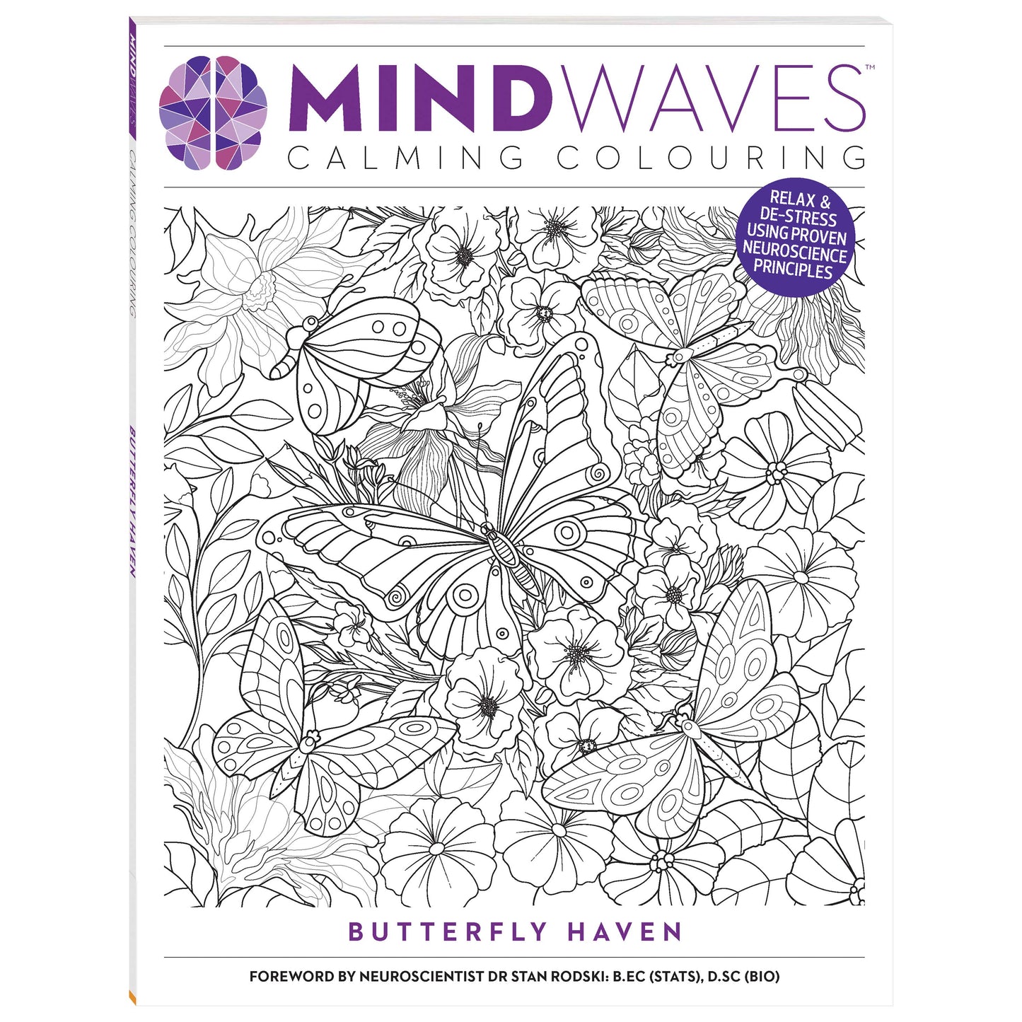 Mind Waves Calming Colouring Butterfly Haven