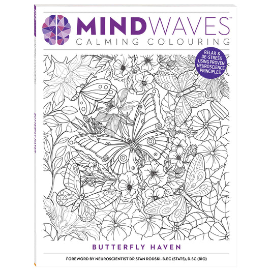 Mind Waves Calming Colouring Butterfly Haven