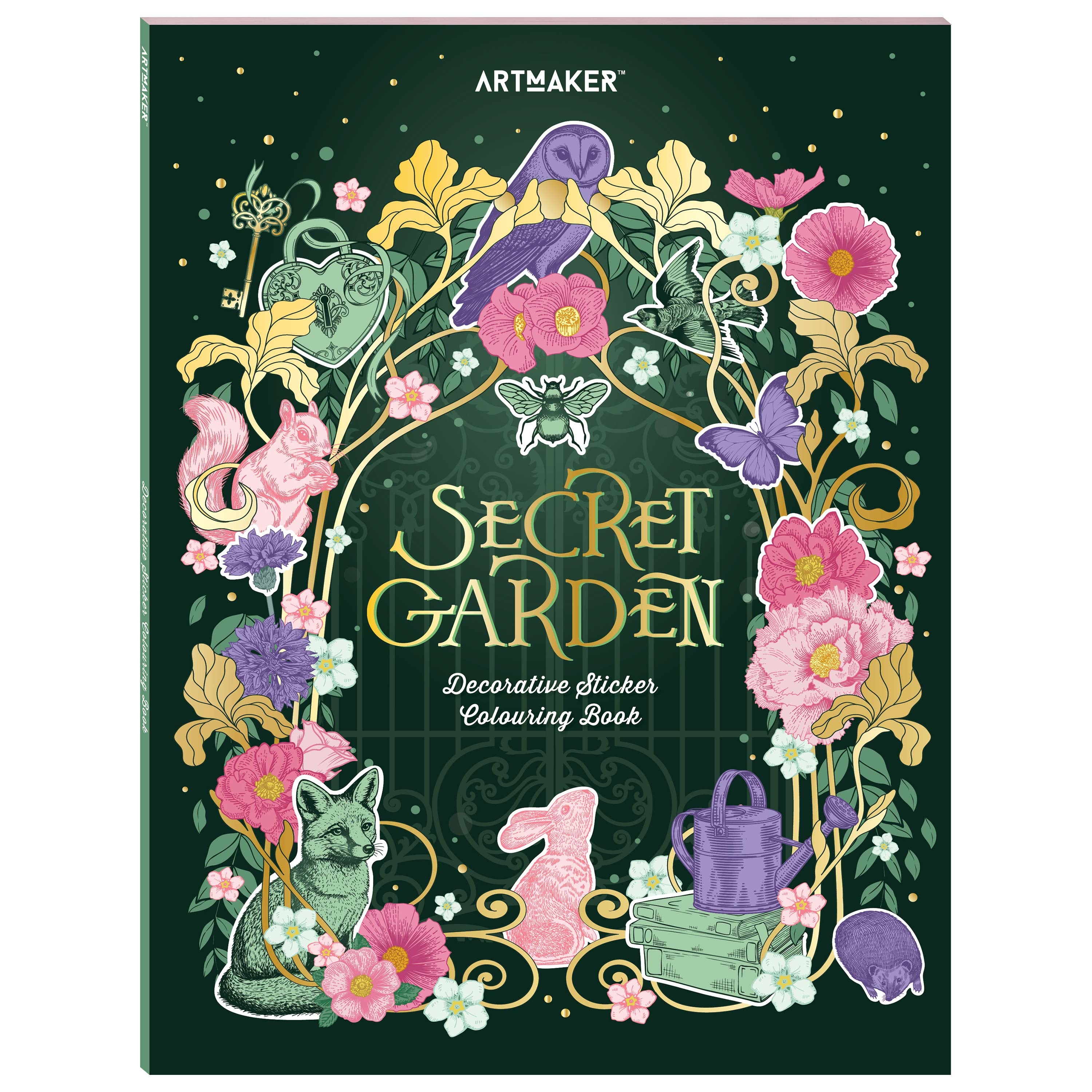 Art Maker Sticker Colouring Secret Garden – PaperTree