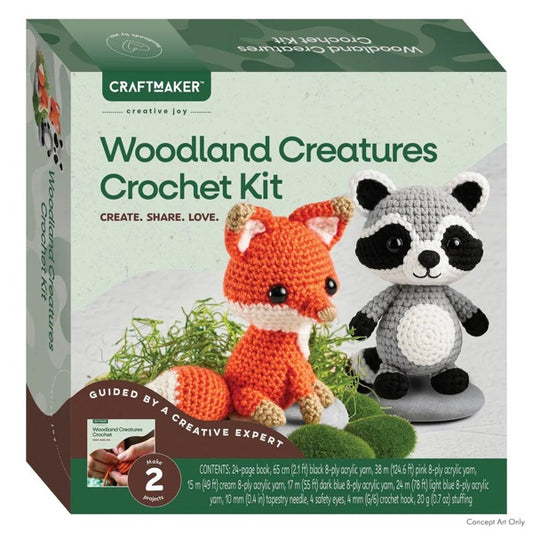 Craftmaker: Woodland Creatures Crochet Kit