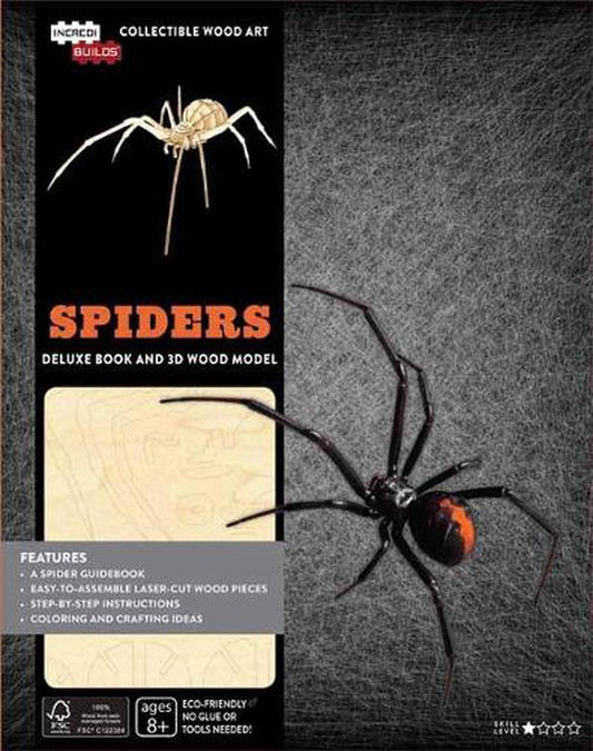 Incredibuilds: Spiders Deluxe Book & 3D