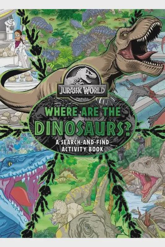 Jurassic World Where are the Dinosaurs Search and Find activity