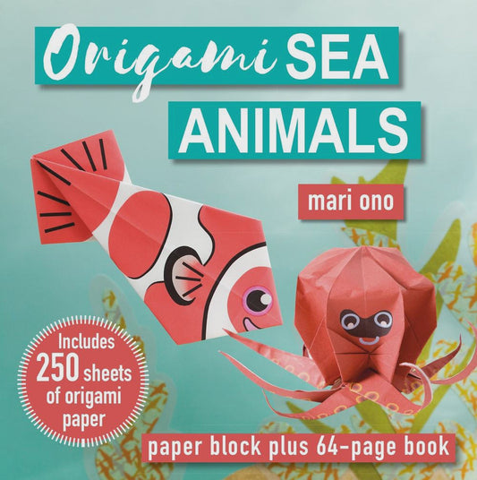 Origami Sea Animals Paper Block Plus 64-Page Book By: Mari Ono