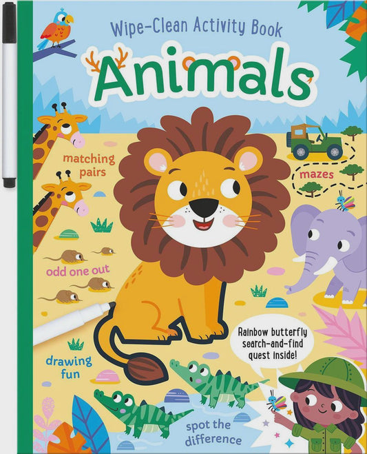 Animals Wipe-Clean Activity Book