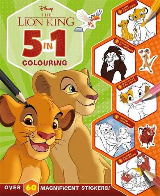 Lion King 5 in 1 Colouring