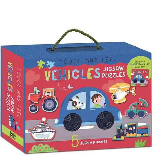Touch & Feel Vehicles Jigsaw Puzzle Boxs