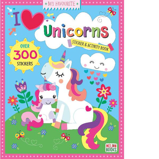 I Love Unicorns Sticker & Activity