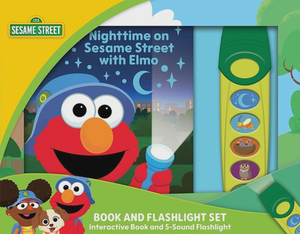 Sesame Street: Nighttime on Sesame Street with Elmo Book and 5-Sound Flashlight Set