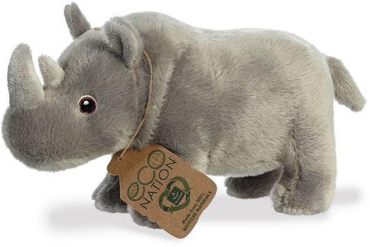 Eco Nation Rhinoceros Soft Toy 21cm
