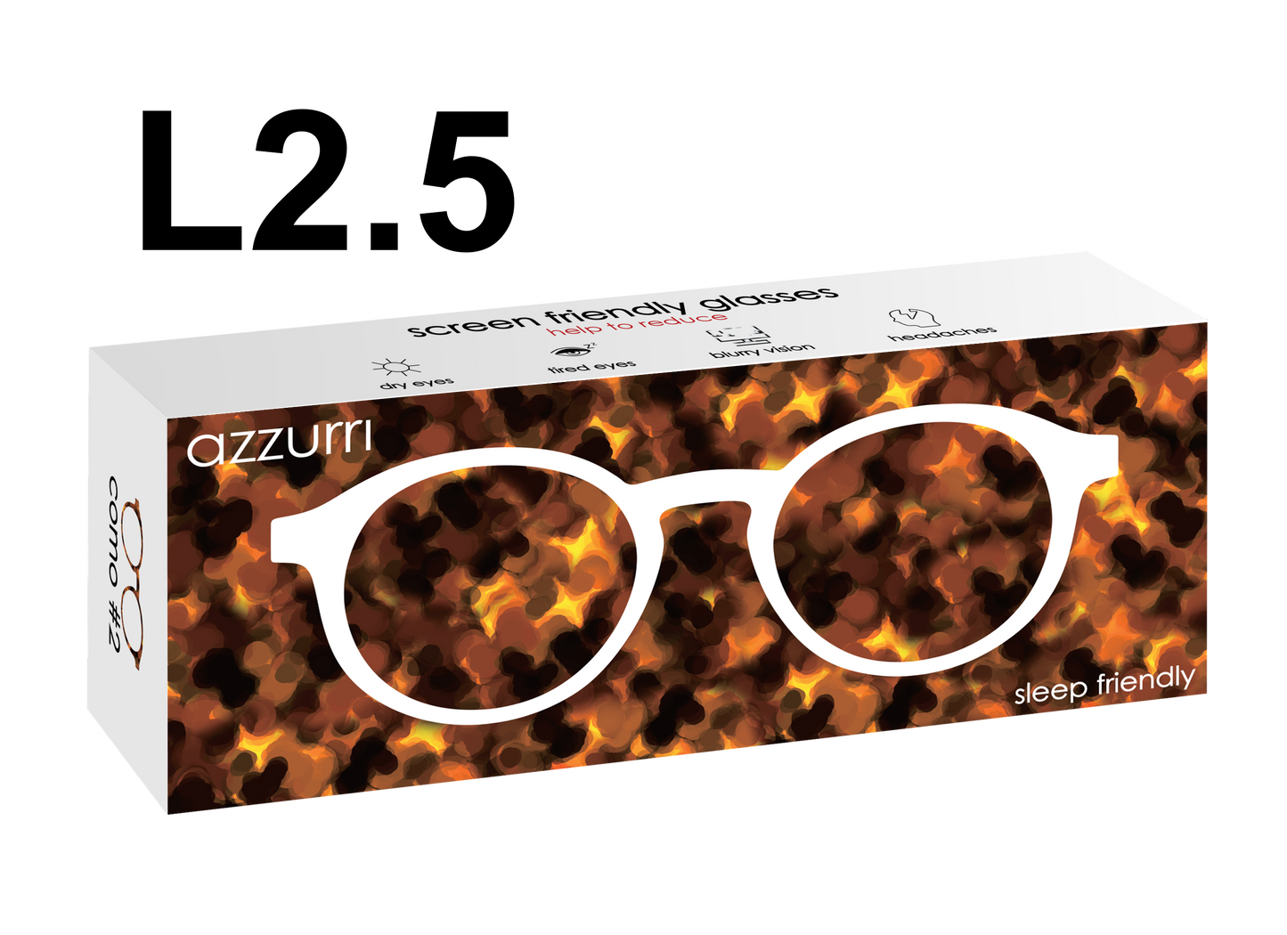 Azzurri Reading Glasses - Como 2 L2.5