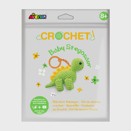 Crochet Keychain - Baby Stegosaur