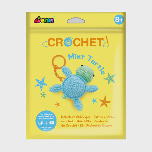 Crochet Keychain - Mint Turtle