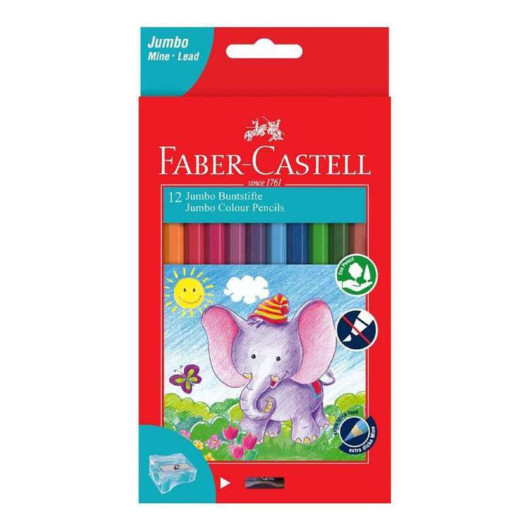 Faber-Castell Jumbo Colour Pencils 12