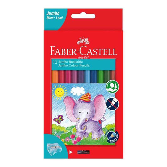 Faber-Castell Jumbo Colour Pencils 12