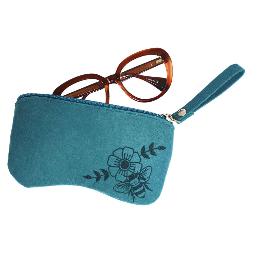 Felt Glasses Case NZ Honey Bee