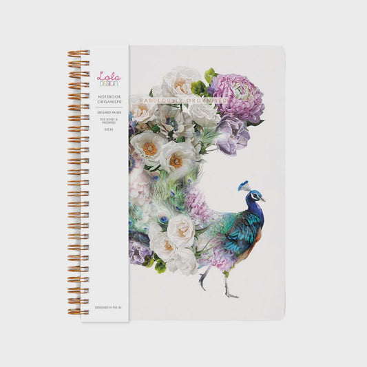 Notebook Organiser Peacock