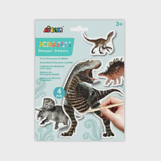 Avenir Scratch Stickers - Dino